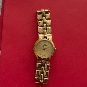 Fendi watch gold plated guarantee purchase certificate 1995 Vintage